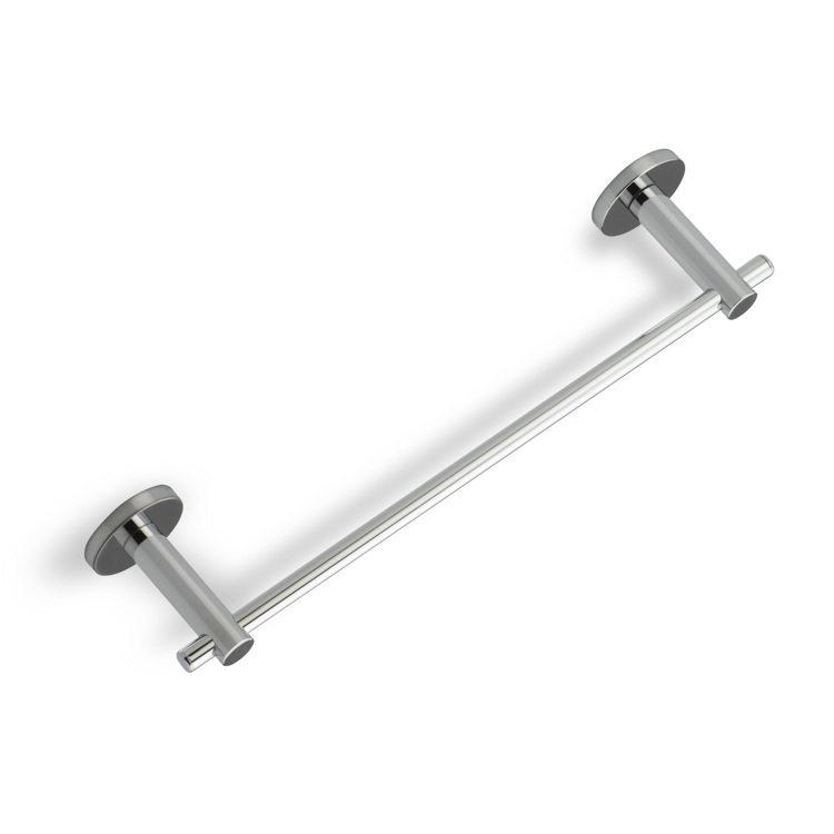 StilHaus VE06-08 Towel Bar, Chrome, 12 Inch, Made in Brass